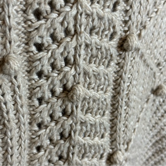 Victoria’s Secret Beige Chunky Knit Batwing Tunic Sweater Sz XS , S - Picture 5 of 10